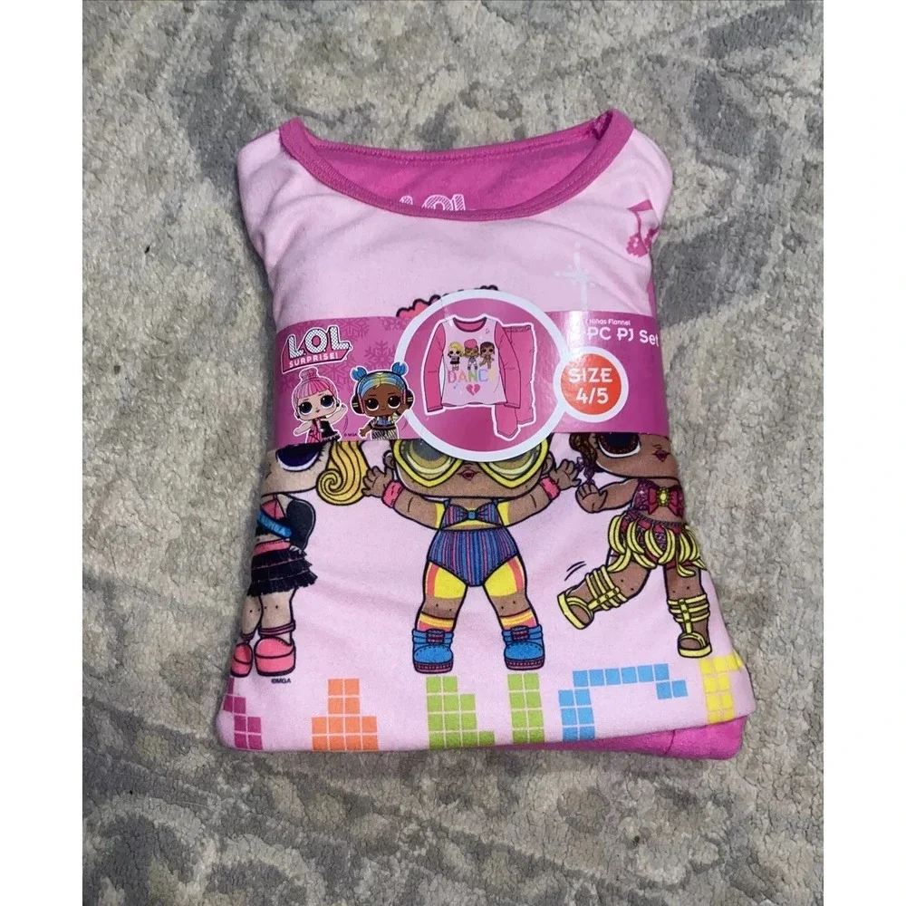 NEW GIRLS' LOL SURPRISE  PAJAMA‎ SET SIZE (4/5) Pink